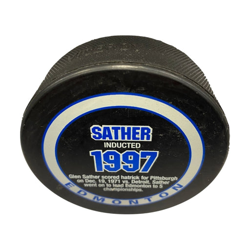Sather Inducted 1997 Hockey Puck - Pastime Sports & Games