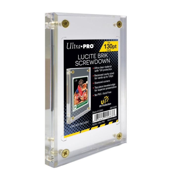 Ultra Pro Lucite Brik Screwdown With UV Protection - Pastime Sports & Games