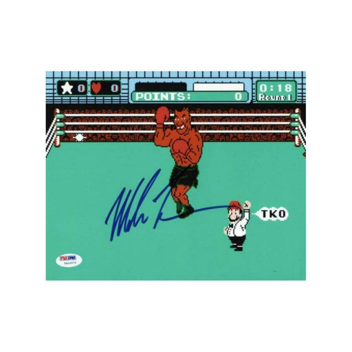 Mike Tyson "Punch Out" Autorgraphed Photo - Pastime Sports & Games