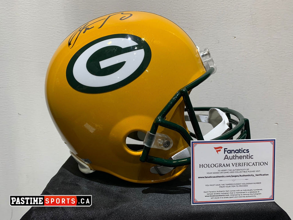 Aaron Rodgers Autographed Green Bay Packers Football Helmet– Pastime Sports & Games Aaron Rodgers Autographed Green Bay Packers Football Helmet– Pastime Sports & Games
