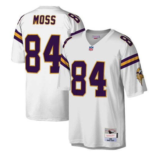 Minnesota Vikings Randy Moss 1998 Mitchell & Ness White Football Jersey - Pastime Sports & Games