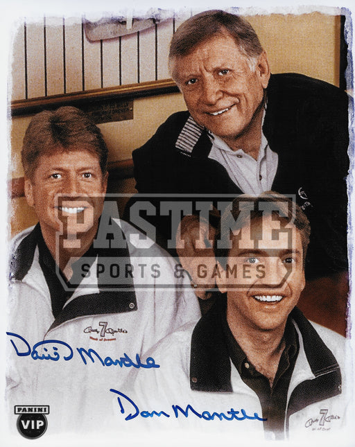 David & Danny Mantle Autographed 8X10 - Pastime Sports & Games