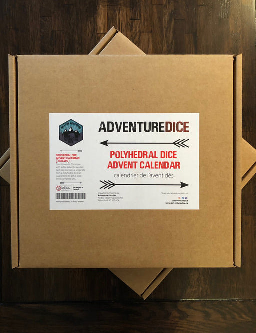 Adventure Dice 24 Day Polyhedral Dice Advent Calendar - Pastime Sports & Games