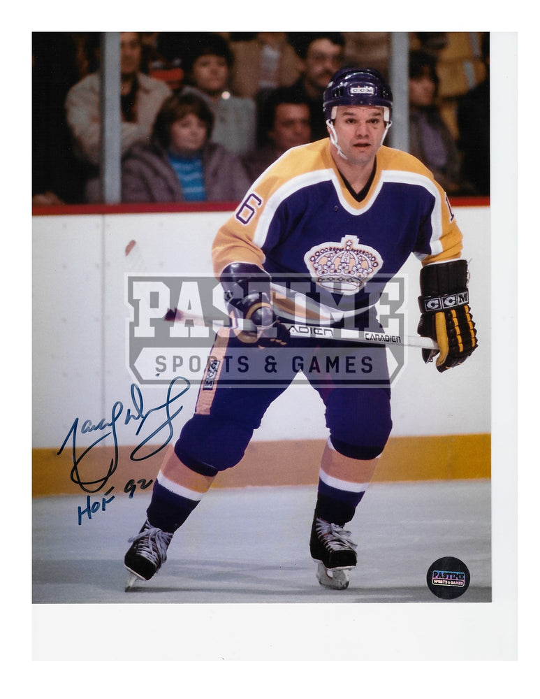 Marcel Dionne Autographed 8X10 L.A Kings (Skating Stick At Waist) - Pastime Sports & Games