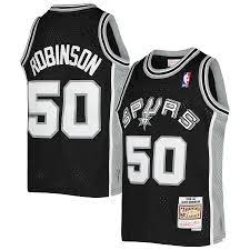 1998-99 San Antonio Spurs David Robinson Mitchell & Ness Black Basketball Jersey - Pastime Sports & Games
