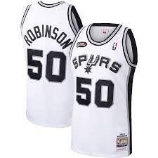 1998-99 San Antonio Spurs David Robinson Mitchell & Ness White Basketball Jersey - Pastime Sports & Games