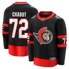 2021/22 Ottawa Senators Thomas Chabot Adidas Black Home Hockey Jersey - Pastime Sports & Games