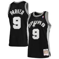 2001-02 San Antonio Spurs Tony Parker Mitchell & Ness Black Basketball Jersey - Pastime Sports & Games