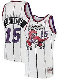 1998-99 Toronto Raptors Vince Carter Mitchell & Ness White Basketball Jersey - Pastime Sports & Games