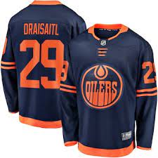 Edmonton Oilers Leon Draisaitl 2021/22 Alternate Home Adidas Navy Hockey Jersey - Pastime Sports & Games