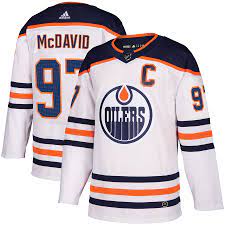 Men's Edmonton Oilers Connor McDavid adidas White 2020/21