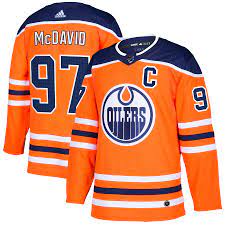 Edmonton Oilers Connor McDavid 2021/22 Home Adidas Orange Hockey Jersey - Pastime Sports & Games