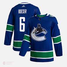 Vancouver Canucks Brock Boeser 2021/22 Home Adidas Blue Hockey Jersey - Pastime Sports & Games