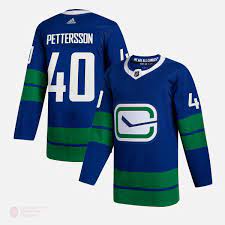 Vancouver Canucks Elias Pettersson 2021/22 Alternate Adidas Blue Hockey Jersey - Pastime Sports & Games