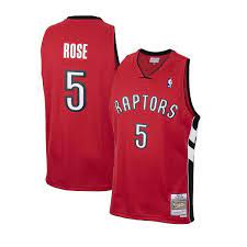 Hardwood Classics Jalen Rose Raptors Jersey Mitchell Ness NBA