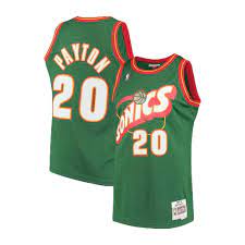 1995-96 Seattle Super Sonics Gary Payton Mitchell & Ness Green Basketball Jersey - Pastime Sports & Games
