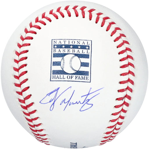 Edgar Martinez Autographed Hall Of Fame Logo Baseball - Pastime Sports & Games