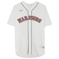 Edgar Martinez White Seattle Mariners Autographed Nike Cooperstown Collection Replica Jersey - Pastime Sports & Games