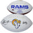 Eric Dickerson Autographed Los Angeles Rams White Panel Team Football - Pastime Sports & Games