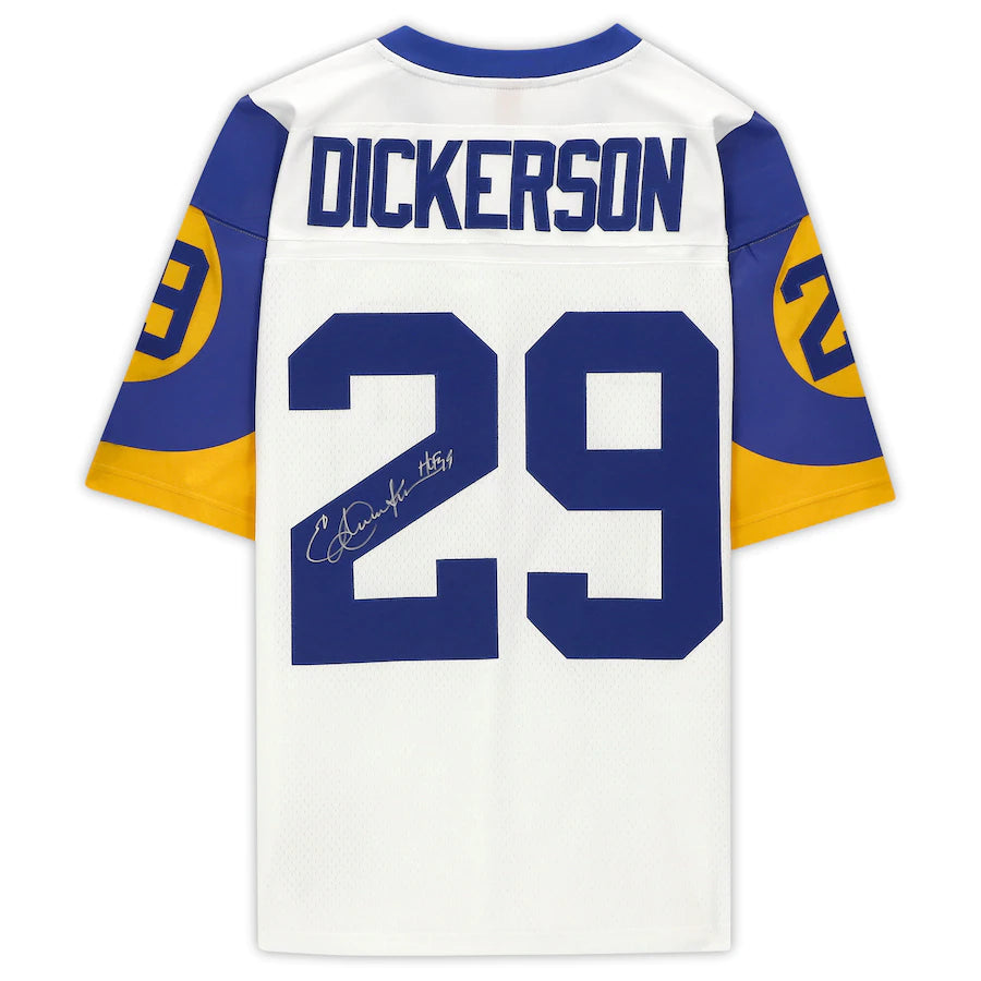 Eric Dickerson Autographed Los Angeles Rams Mitchell & Ness Replica Jersey - Pastime Sports & Games