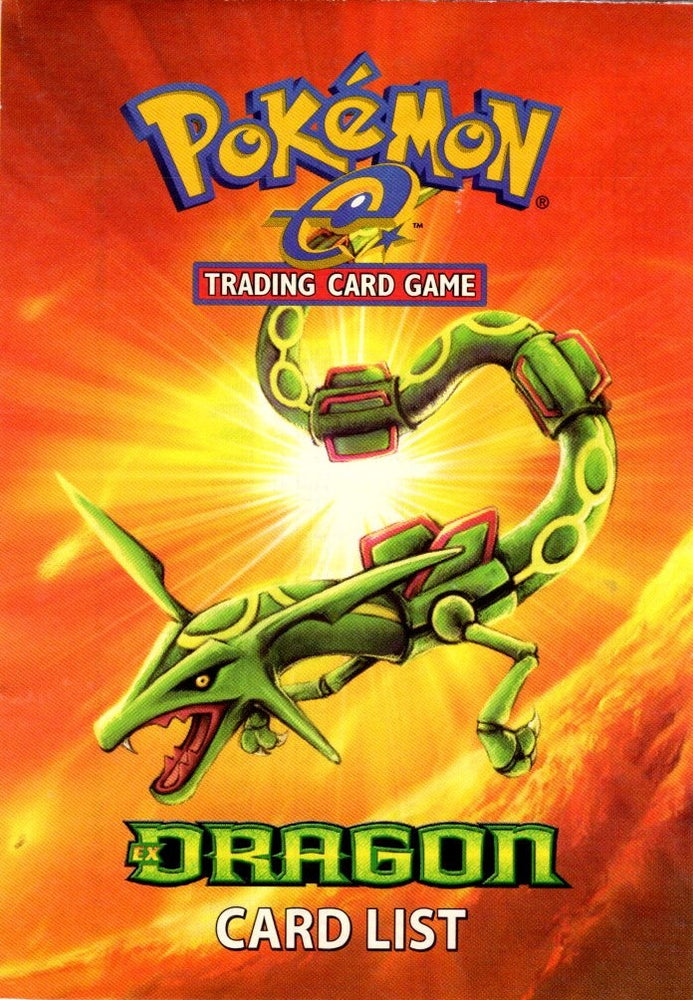Pokemon EX Dragon Cardlist - Pastime Sports & Games