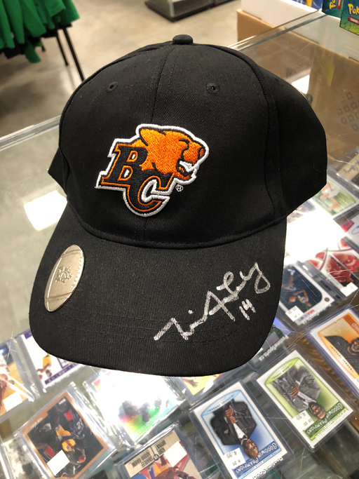 Travis Lulay Autographed BC Lions CFL Hat - Pastime Sports & Games