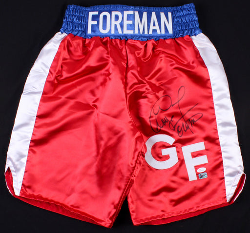 George Foreman Autographed Boxing Shorts - Pastime Sports & Games