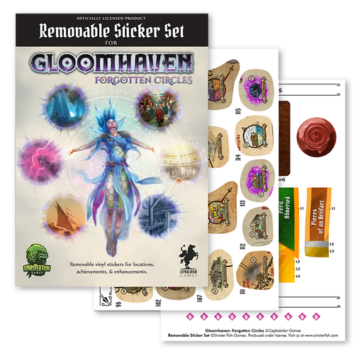 Gloomhaven Forgotten Circles Removable Sticker Set - Pastime Sports & Games