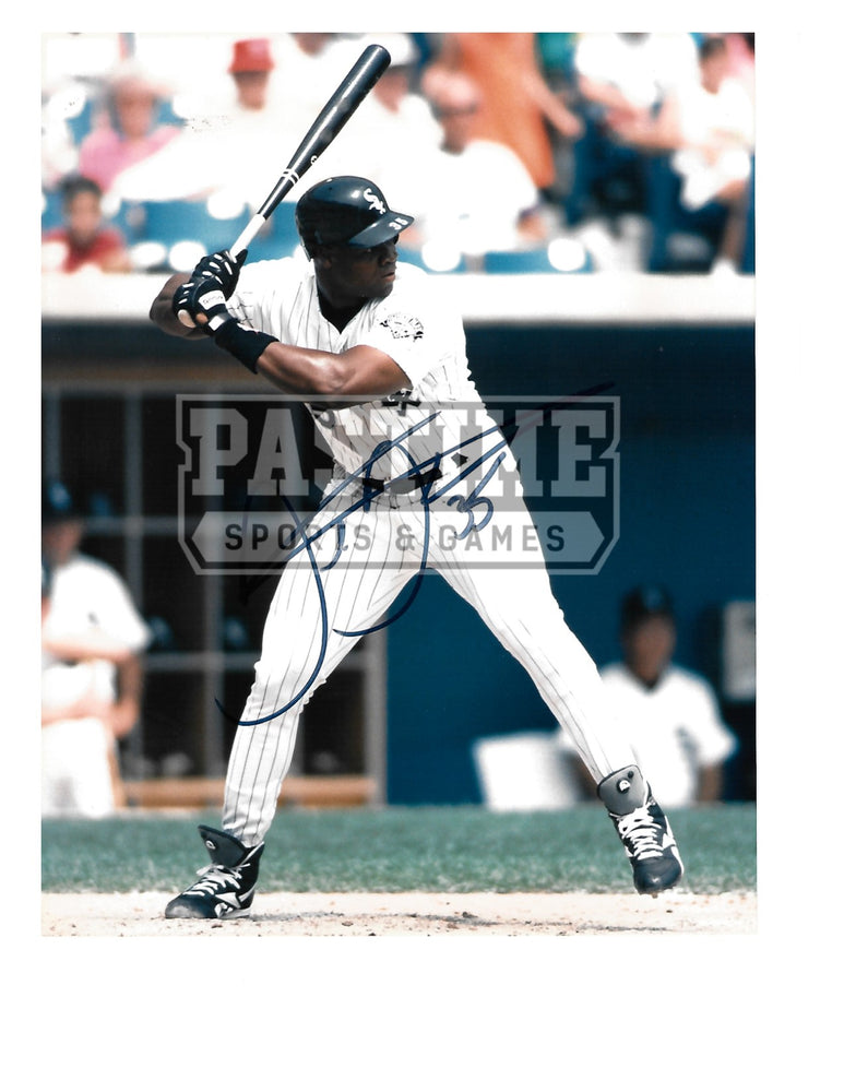 Frank Thomas Autographed 8X10 Chicago White Sox (Swinging Bat) - Pastime Sports & Games