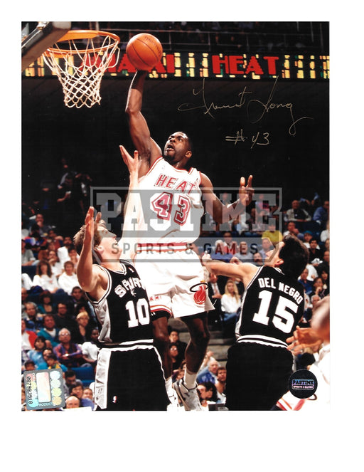 Grant Long Autographed 8X10 Miami Heat (About To Shoot) - Pastime Sports & Games