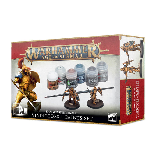 Warhammer Age of Sigmar Stormcast Eternal Vindictors + Paints Set (60-10) - Pastime Sports & Games
