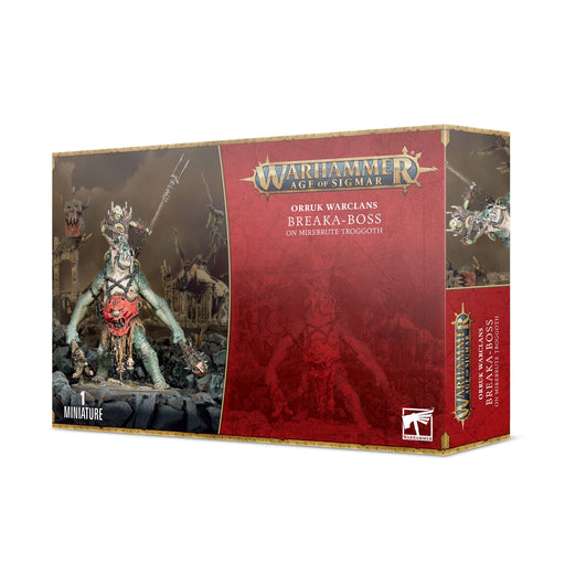 Warhammer Age Of Sigmar Orruk Warclans Breaka-Boss On Mirebrute Troggoth (89-68) - Pastime Sports & Games