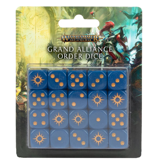 Warhammer Age Of Sigmar Grand Alliance Order Dice (80-20) - Pastime Sports & Games