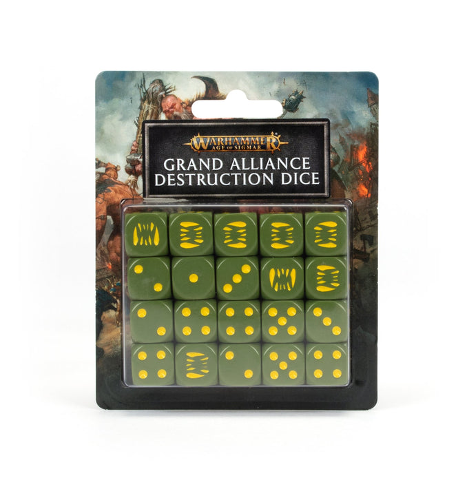 Warhammer Age Of Sigmar Grand Alliance Destruction Dice (80-23) - Pastime Sports & Games