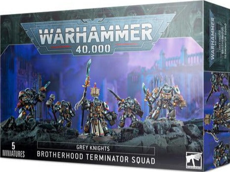 Warhammer 40,000 Grey Knights Brotherhood Terminator Squad (57-09) - Pastime Sports & Games