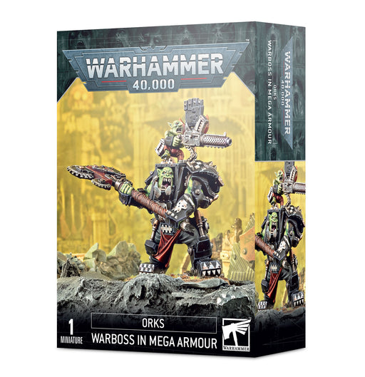 Warhammer 40,000 Orks Warboss In Mega Armour (50-56) - Pastime Sports & Games