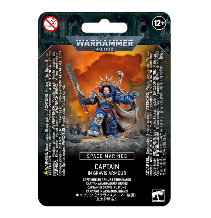 Warhammer 40,000 Space Marines Captain In Gravis Armour (48-70) - Pastime Sports & Games