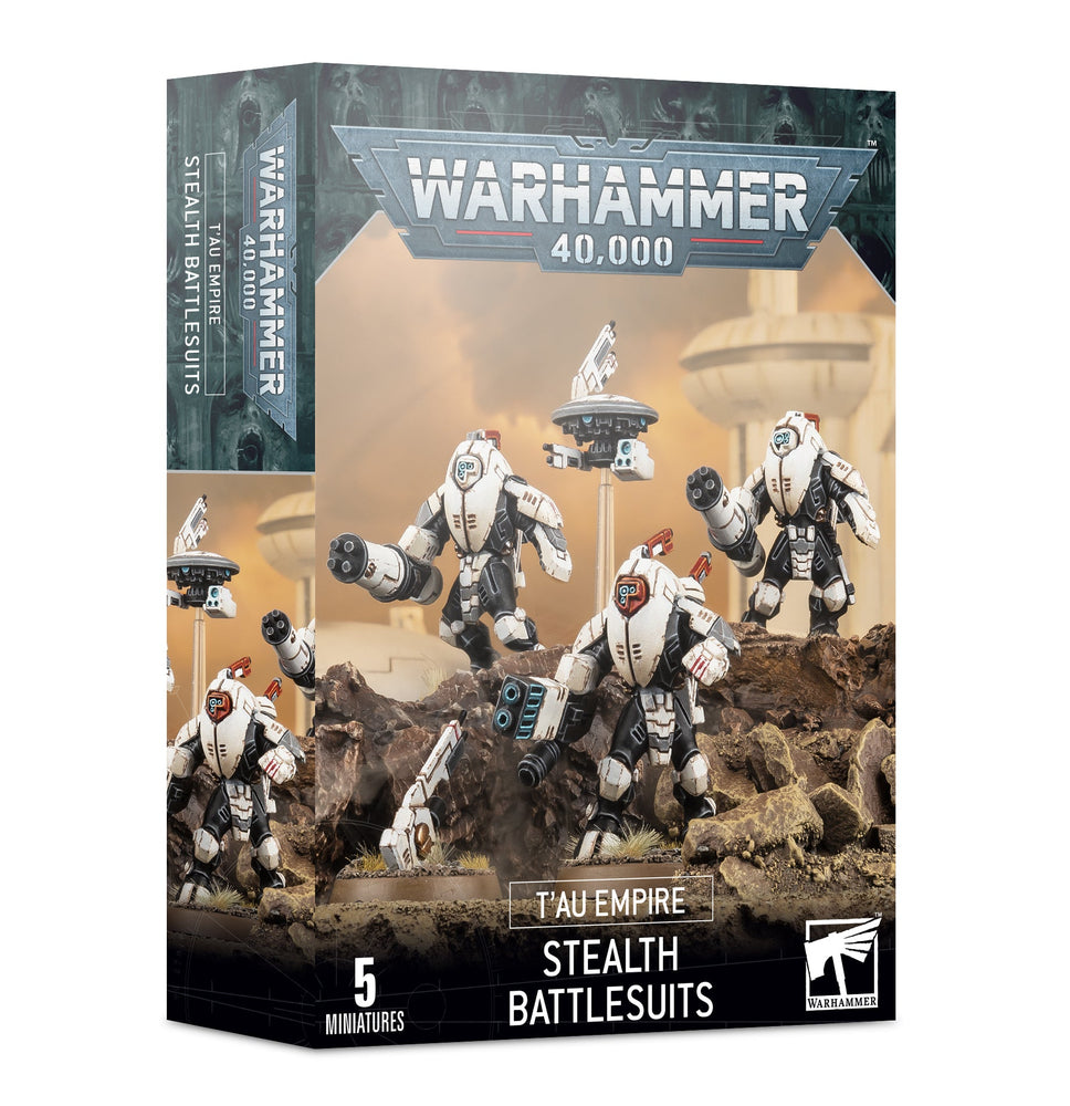 Warhammer 40,000 T'au Empire Stealth Battlesuits (56-14) - Pastime Sports & Games