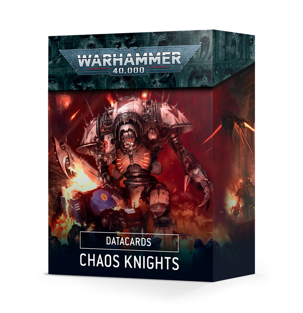 Warhammer 40,000 Datacards Chaos Knights (43-05) - Pastime Sports & Games
