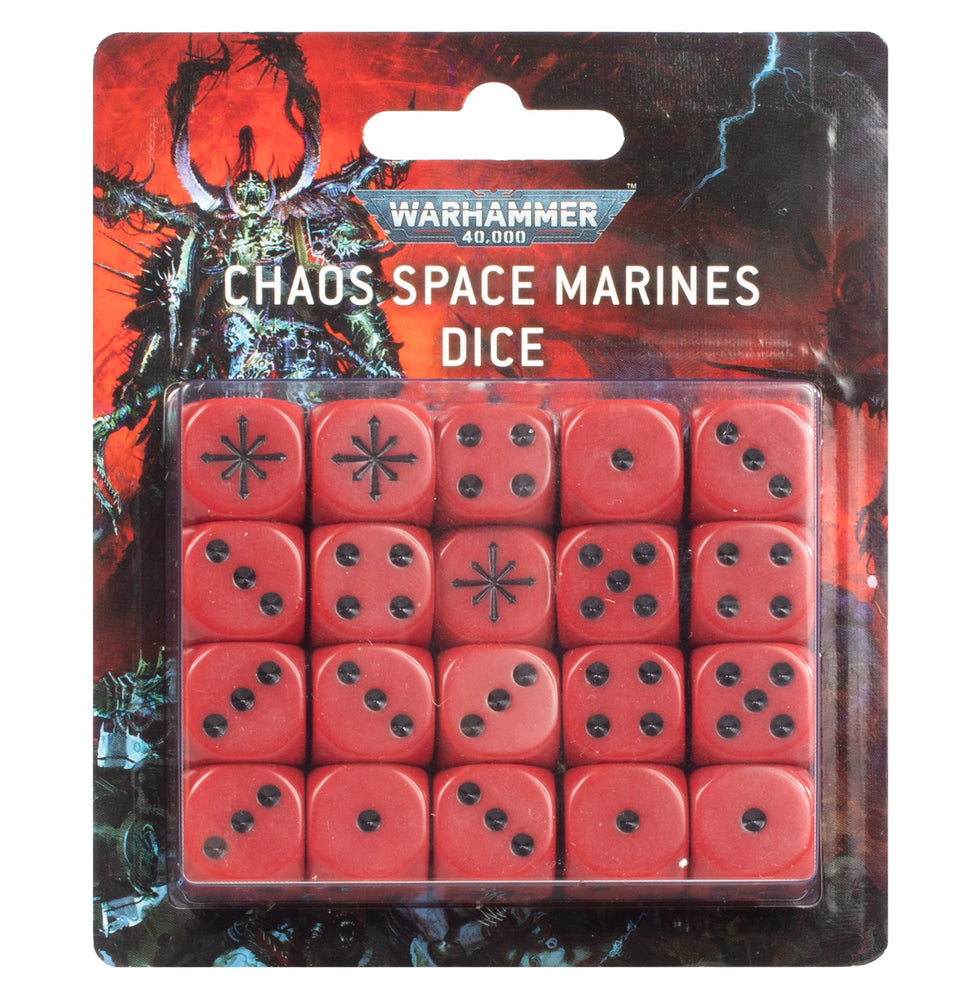 Warhammer 40,000 Chaos Space Marines Dice (86-62) - Pastime Sports & Games