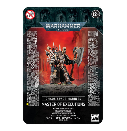 Warhammer 40,000 Chaos Space Marines Master Of Executions (43-44) - Pastime Sports & Games