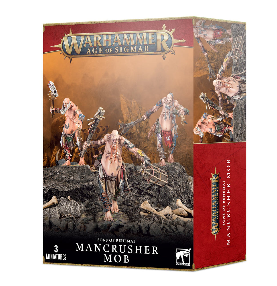 Warhammer Age Of Sigmar Sons Of Behemat Mancrusher Mob (93-09) - Pastime Sports & Games