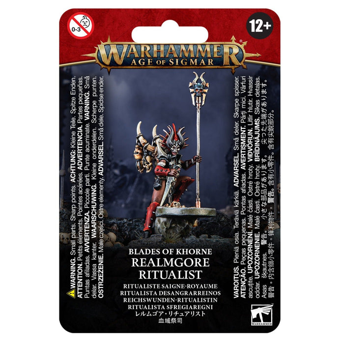 Warhammer Age Of Sigmar Blades Of Khorne Realmgore Ritualist (83-22) - Pastime Sports & Games