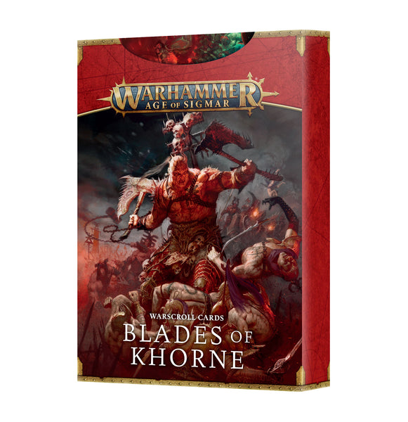Warhammer Age Of Sigmar Warscroll Cards Blades Of Khorne (83-81) - Pastime Sports & Games