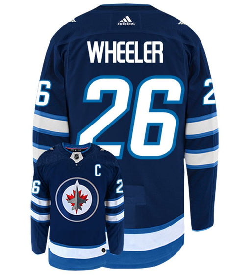 2017/2018 Winnipeg Jets Blake Wheeler Adidas Home Blue Jersey - Pastime Sports & Games