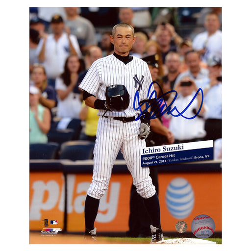 Ichiro 8X10 New York Yankees Autographed 8x10 4000 Career Hits - Pastime Sports & Games