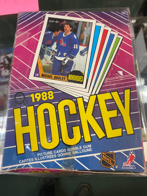 1987/88 O-Pee-Chee Hockey Wax Box - Pastime Sports & Games