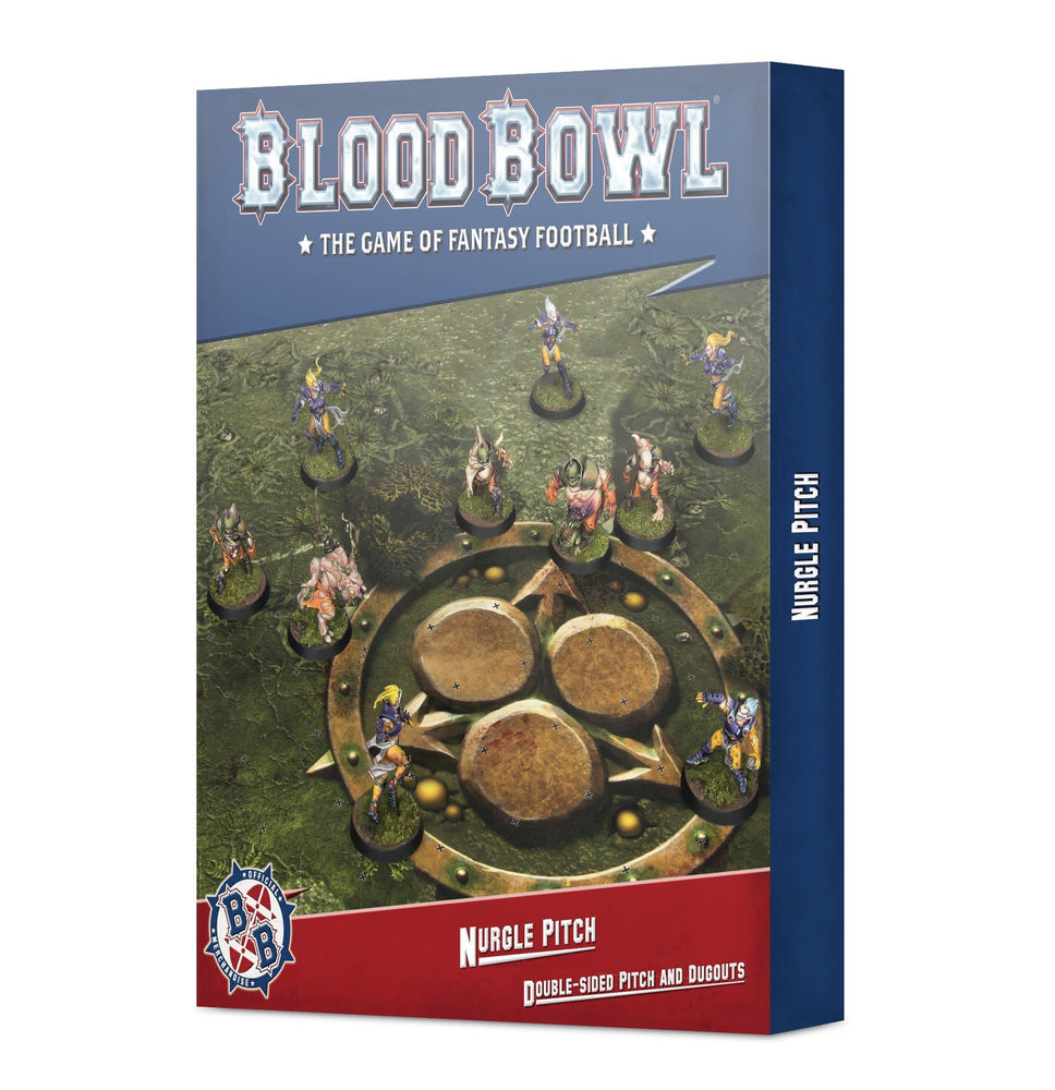 Blood Bowl Nurgle's Team Pitch & Dugouts (200-55) - Pastime Sports & Games