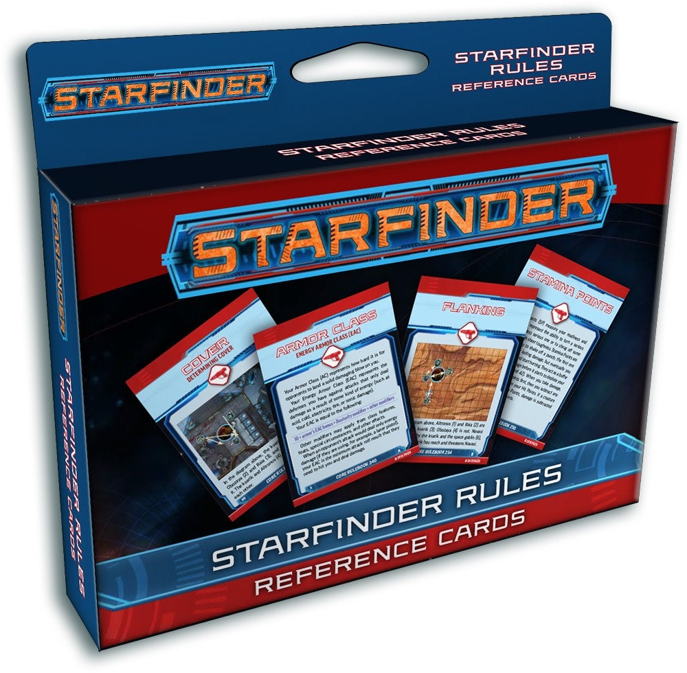 Starfinder Rules Reference Cards - Pastime Sports & Games