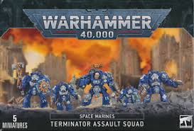 Warhammer 40,000 Space Marine Terminator Assault Squad (48-34) - Pastime Sports & Games